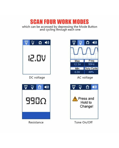 Autel-probador de circuito automotriz PS100, Kit de sonda de prueba eléctrica de 12V/24V, herramientas de reparación de automóvi