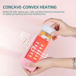 foreverlily 3in1 Roll On Depilatory Wax Heater Face Body Hair Removal Epilator Wax Heating Machine with Waxing Strips Paper