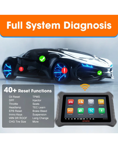 OTOFIX-escáner de diagnóstico de coche D1 PRO, escáner de codificación ECU OBD2, Control bidireccional, herramienta de escaneo a