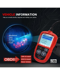 Autel-herramienta de diagnóstico automotriz AL319, autoescáner OBD2, lector de código CAN, ver datos de Marco congelado