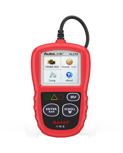 Autel-herramienta de diagnóstico automotriz AL319, autoescáner OBD2, lector de código CAN, ver datos de Marco congelado