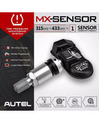 Autel-Sensor MX 433 315MHZ TPMS, herramientas de reparación de neumáticos, escáner MaxiTPMS Pad, probador de Monitor de presión 