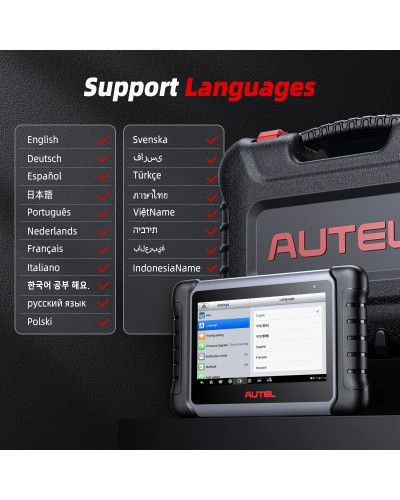 Autel MK808S-herramientas de diagnóstico de coche, escáner automotriz de Control bidireccional, codificación de llave IMMO, PK M