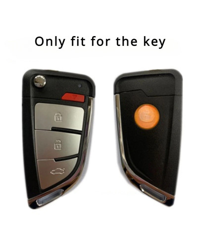 Funda de silicona para llave de coche XKKF20EN, 3 + 1/4 botones, plegable, mando a distancia Xhorse VVDI