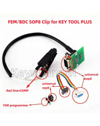 Keychannel FEM BDC adaptador Universal SOP8 Clip para Xhorse Key Tool Plus VDI PROG CGDI ACDP para x1 x3 x5 x6 3 series Programa