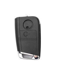 Keychannel-carcasa para llave de coche, carcasa de repuesto para mando a distancia, 1 piezas, 3 botones, MQB, VVDI, MQB, Xhorse 