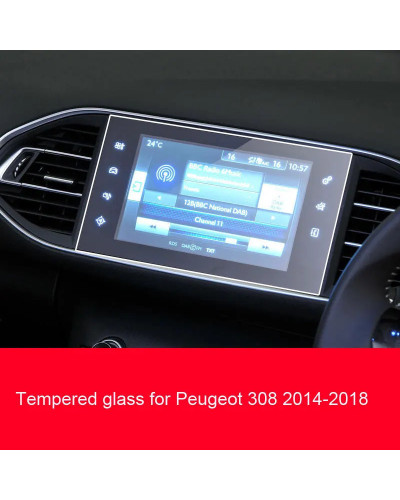 Película de navegación GPS para coche Peugeot 308 2014-2018, pantalla 