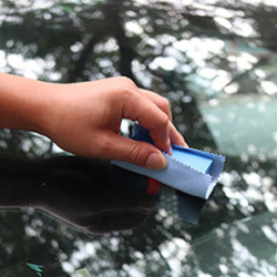 Car Ceramic Coating Sponge Applicator Glass Nano Wax Coat Applicator Pads Sponges Automobile Blue Square Sponge And Cloth