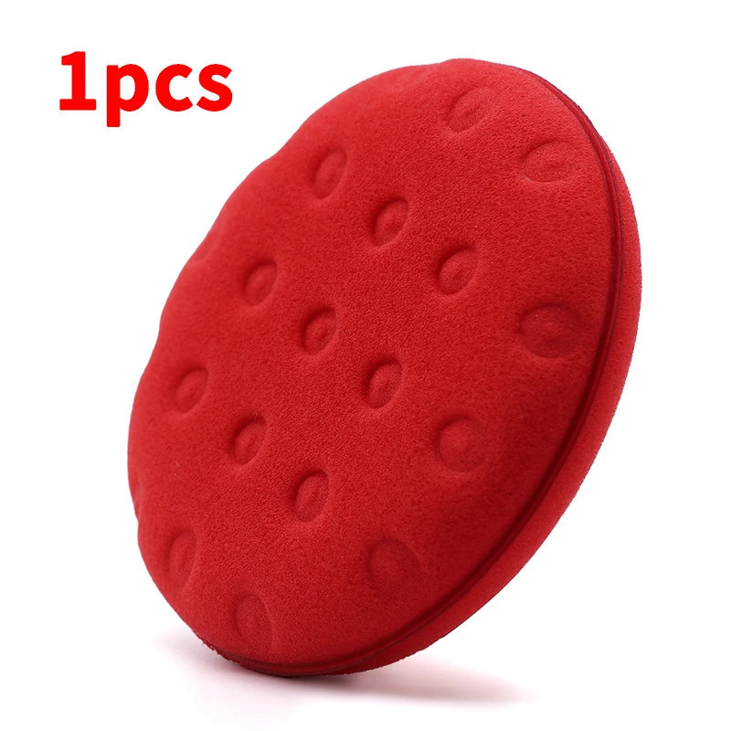 Durable Car Detailing Sponge Wax Applicator Pads Shine 12CM Dia Dots Pressing Hand Polishing for Waxing Paint Ceramic Glas