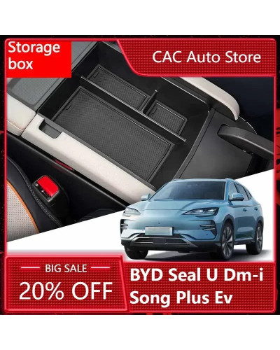 ¡Nuevo BYD Seal U Dm-i Song Plus Ev 2023-2024, caja de almacenamiento 