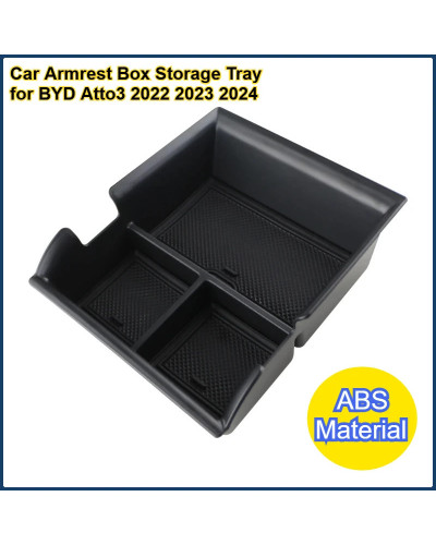 Caja de reposabrazos para coche, bandeja de almacenamiento para BYD At