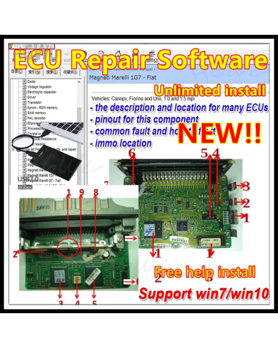 Newest ECU Repair Software ECU Modules Repair Pinout Immo Location Inc