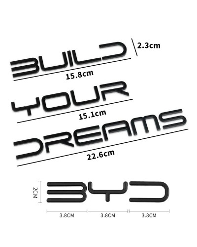 Placa de identificación de Metal 3D para el maletero del coche, calcom