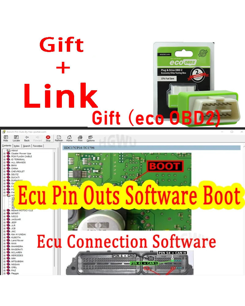 Bench Pin Outs Ecu Software Boot Ecu PinOuts Software Collection Repai