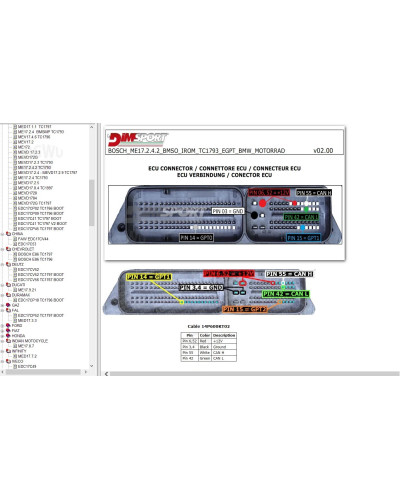 Bench Pin Outs Ecu Software Boot Ecu PinOuts Software Collection Repai