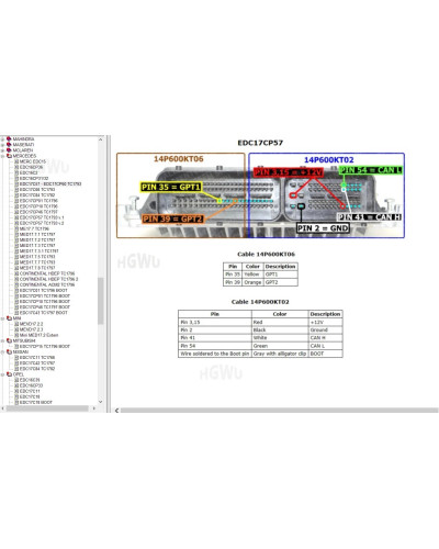 Bench Pin Outs Ecu Software Boot Ecu PinOuts Software Collection Repai