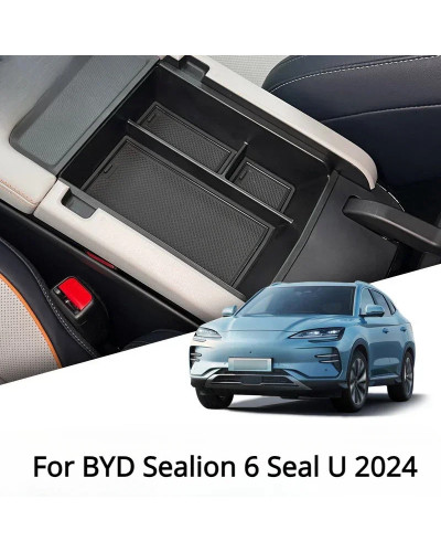 Para BYD Song Plus Sealion 6 Seal U 2024 caja de reposabrazos caja de 