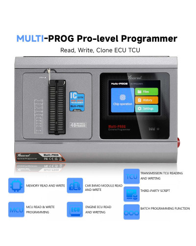 Xhorse-programador multiprog VVDI, compatible con ECU y TCU, lectura y escritura, clon, compatible con BMW, Porsche, LandRover,