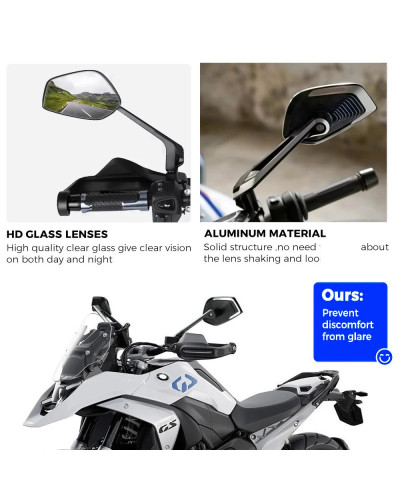 Espejo retrovisor lateral de aluminio para BMW R1250GS LC R1200GS F900