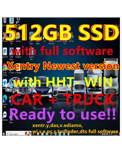 Newest Full 2023.09 xentry Dianostic Software 512GB SSD for MB STAR C4