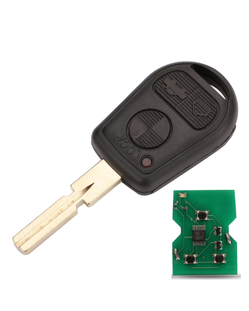 Jingyuqin-llave de coche remota, Chip ID44 de 315/433 Mhz para BMW Z3, E31, E32, E34, E36, E38, E39, E46, HU92, hoja HU58