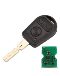 Jingyuqin-llave de coche remota, Chip ID44 de 315/433 Mhz para BMW Z3, E31, E32, E34, E36, E38, E39, E46, HU92, hoja HU58