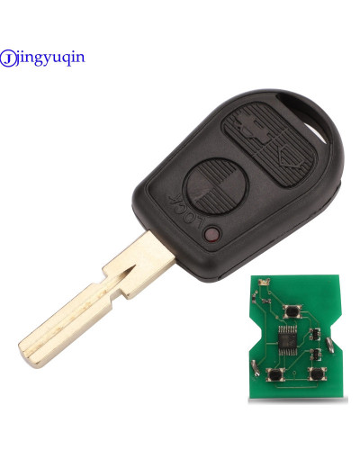 Jingyuqin-llave de coche remota, Chip ID44 de 315/433 Mhz para BMW Z3, E31, E32, E34, E36, E38, E39, E46, HU92, hoja HU58