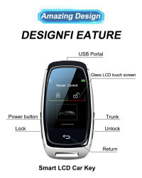 Pantalla remota Universal modificada CF920, llave LCD inteligente, entrada cómoda, bloqueo automático, sin llave, para Audi/BMW/