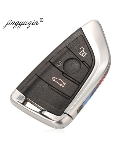 Funda para llave de coche con 4 botones de jingyuqin para BMW 1 2 7 Series X1 X5 X6 X5M X6M F clase mando a distancia