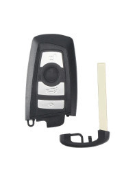 KEYYOU-carcasa de llave de coche inteligente con control remoto, carcasa de llave de 3/4 botones para BMW CAS4 F 3 5 7 Series F1