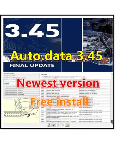 Newest Version Autodata 3.45 Auto Repair Software Auto--data 3.45 Virt