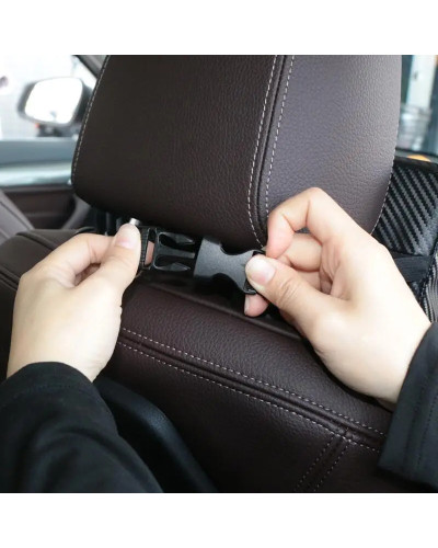 Almohadas para el cuello del coche, reposacabezas individual de cuero 