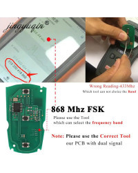 Mando a distancia jingyuqin 5 unids/lote para BMW CAS3 System 315MHz / 868Mhz FSK para X5 X6 Z4 1/3/5/7 Control de llave intelig