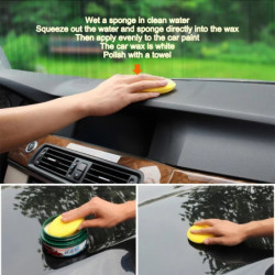 SEAMETAL 12pcs Car Round Waxing Polish Sponges High Density Foam Applicator Pads Polishing Sponges for Car Detailing Tools