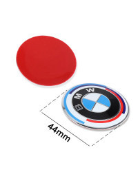 Pegatinas para volante de coche, 44/46mm, para BMW E36, E39, E46, E60, E90, E90, F01, F10, F30, G01, G20, G21, G30, F15, X5, X3,