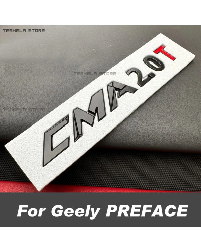 Etiqueta CMA personalizada para coche Geely PREFACE CAN 2024 2023, eti