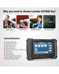 Lonsdor-programador de llaves K518ISE Plus LKE, emulador y adaptador Super ADP 8A/4A para programación de llaves de proximidad p