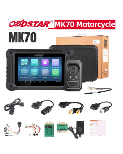 OBDSTAR-programador de llave inmovilizador de motocicleta MK70, lectura de kilometraje, Pincode, admite multilenguaje