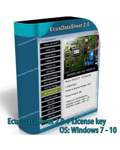 Ecus Datasheet 2.0 ECU Repair Software PCB Schematics with Electronic 