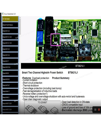 Ecus Datasheet 2.0 ECU Repair Software PCB Schematics with Electronic 