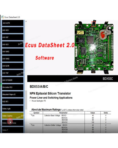 Ecus Datasheet 2.0 ECU Repair Software PCB Schematics with Electronic 