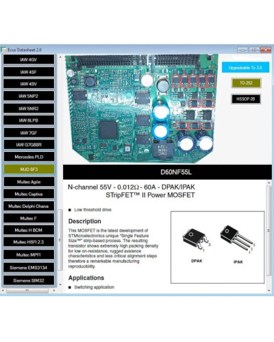 Ecus Datasheet 2.0 ECU Repair Software PCB Schematics with Electronic 