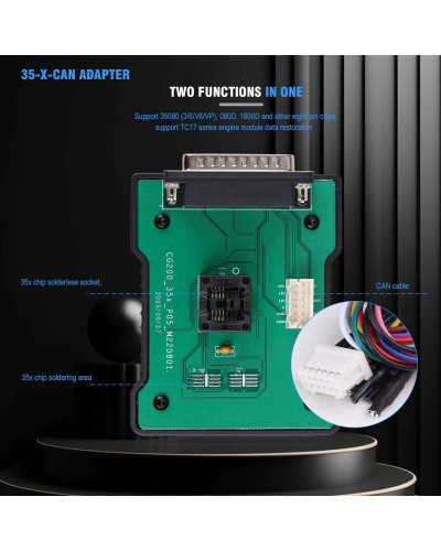 Programador CGDI CG100X de nueva generación para reinicio de Airbag, ajuste de kilometraje y lectura de Chip, compatible con MQB