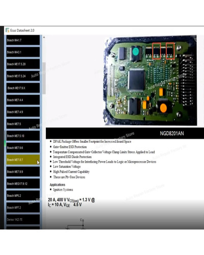 Ecus Datasheet 2.0 ECU Repair Software PCB Schematics with Electronic 