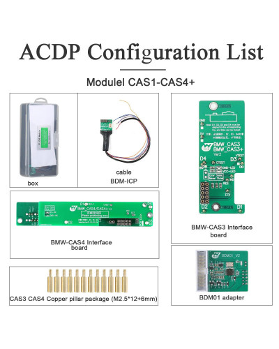 Yanhua-Mini ACDP-2 Master, dispositivo con Module1 para programación de llave CAS1-CAS4 + IMMO y adaptador de reinicio, 2023