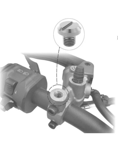 Tapones de agujero para espejo, 2 piezas, 10mm, par de aleación M10 X1