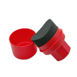 Car Wheel Polishing Waxing Sponge Car Tire Washing with Lid Cleaning Pad Tire Contour Dressing Applicator Pads Detailing Brush