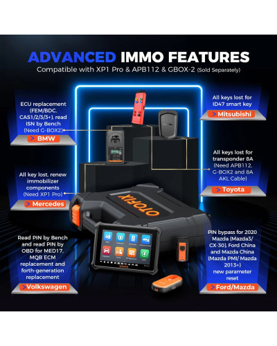 Otofix-herramienta de programación IM1 im1 IMMO, programador de llave FOB, codificación ECU, herramienta de diagnóstico automáti