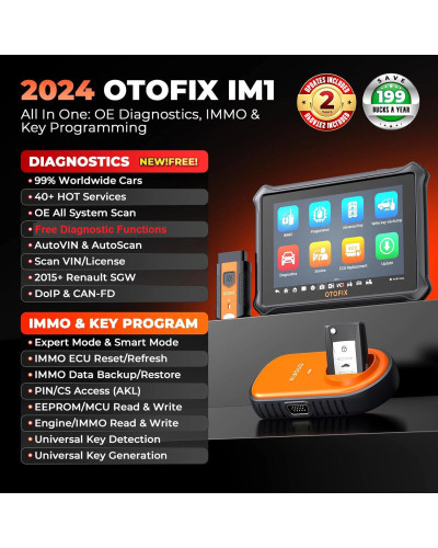 Otofix-herramienta de programación IM1 im1 IMMO, programador de llave FOB, codificación ECU, herramienta de diagnóstico automáti