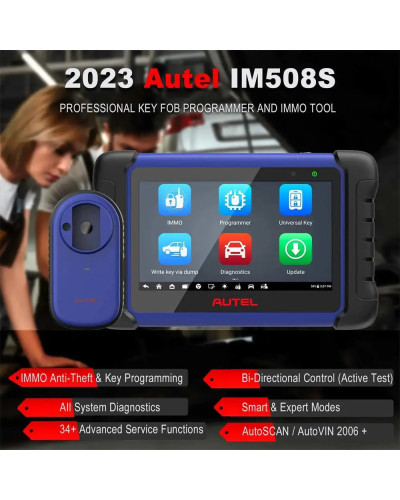 Herramienta de programación de llaveros Autel MaxiIM IM508S programador de llaves todo en uno escáner OBD2 bidireccional Android